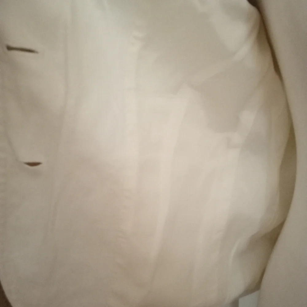 J. Crew Cream Color Structured Single Breasted Li… - image 7